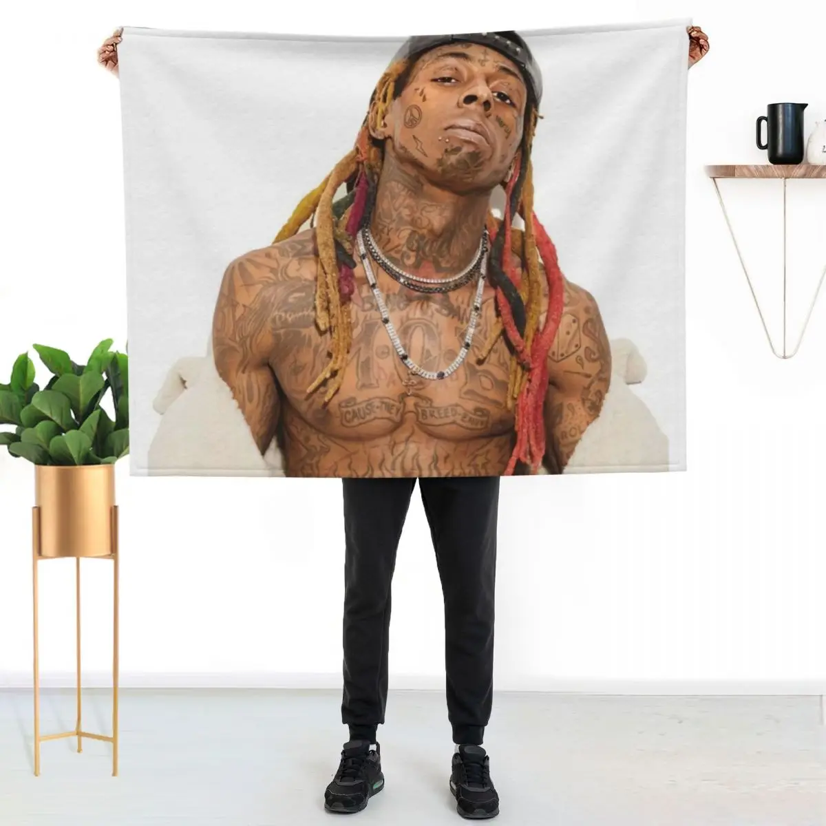 cool wayne tattoos Throw Blanket Blankets For Baby Comforter manga Decorative Sofas Quilt Designers Blankets