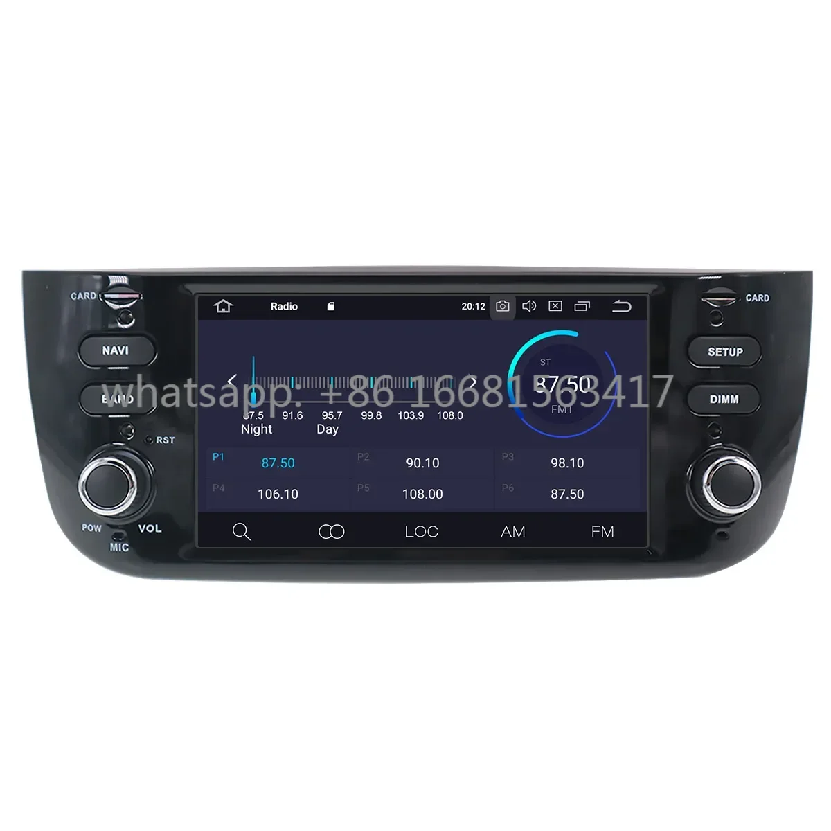 Aotsr Android 10.0 2+16G Car Radio GPS Navigation For Fiat Punto 2009+ Auto Stereo Head Unit Multimedia Player