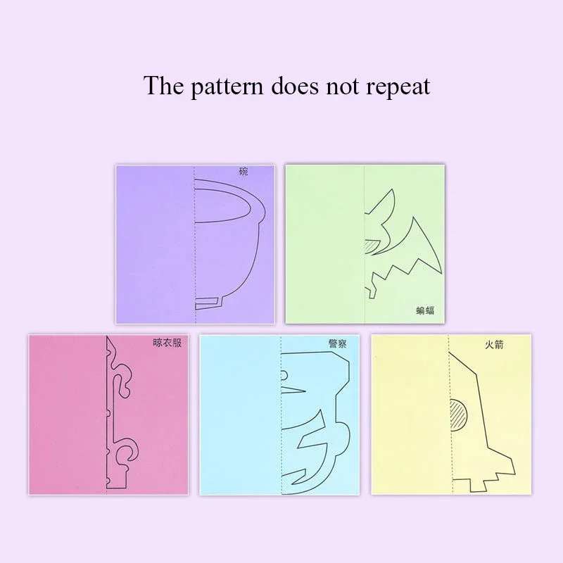 96 قطعة من الرسوم المتحركة للأطفال DIY قطع الورق الملون ألعاب قابلة للطي للأطفال حرفية يدوية على شكل حيوانات ورقية تعلم ألعاب تعليمية #4