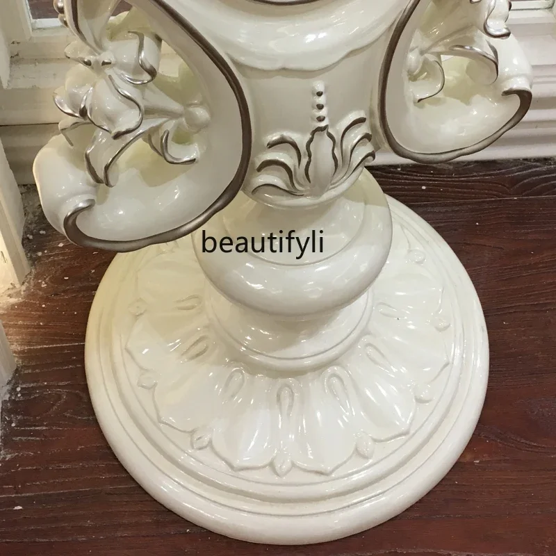 

ss03A European full-length mirror American cloakroom bedroom luxury full solid wood carving flower floor mirror whole body