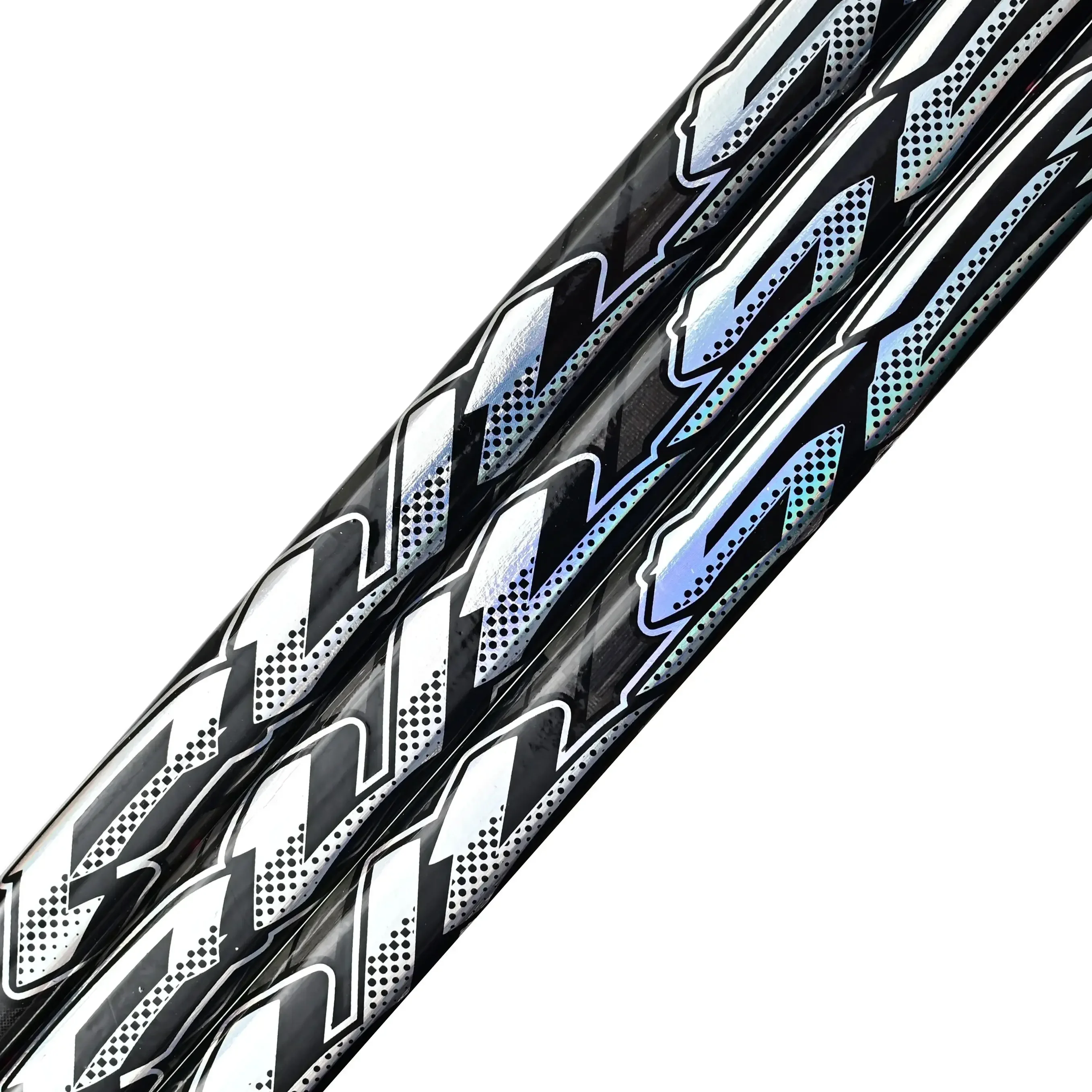 2-Pack Pulse Graffiti Orange Ice Hockey Sticks with Grip Carbon Fiber Sports Equipment for Hockey Players