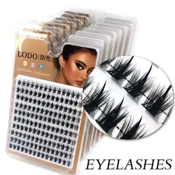 Extension de cils en vison naturel russe 3D, 1 boîte de 150 pièces, accessoire de maquillage, vente en gros