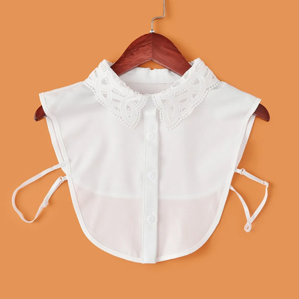 

Fashion Detachable Fake Collars Diy White Black Lapel Half Shirt Elegant Detachable False Collar Women Girls