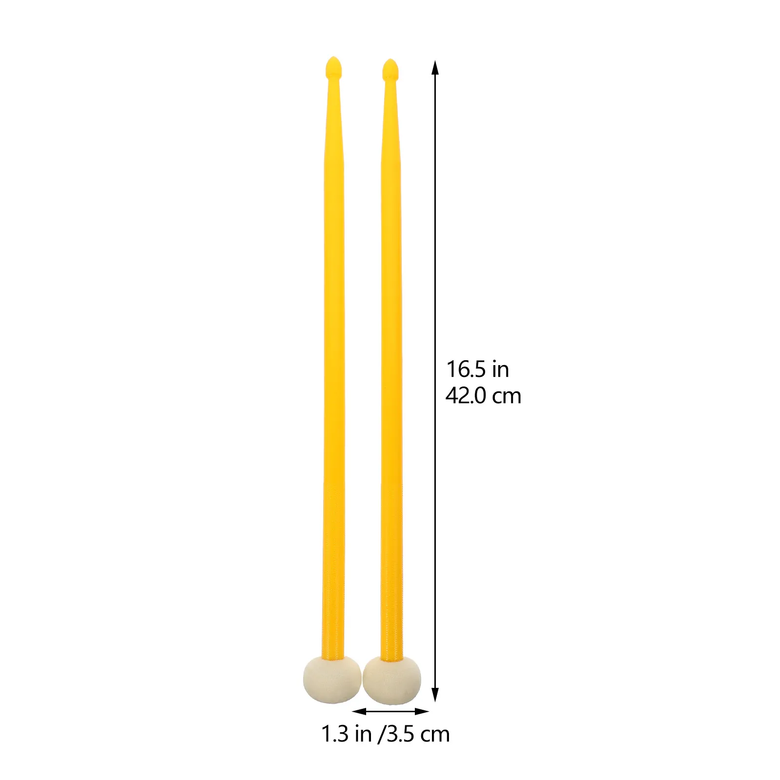 

felt drumstick double-end drum sticks jazz drum stick Nylon music drumsticks portable drumsticks lightweight percussion stick