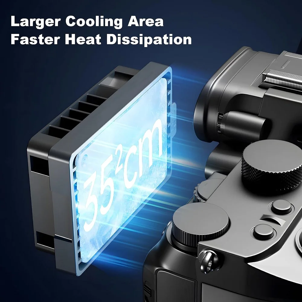 Mcoplus Camera Cooling Fan Radiator 4K Recording Kit Heat Sink For Sony ZV1 ZV-E10 ZVE1 A7C A7C2 A7IV For Canon R5 R6 R7 R8 90D