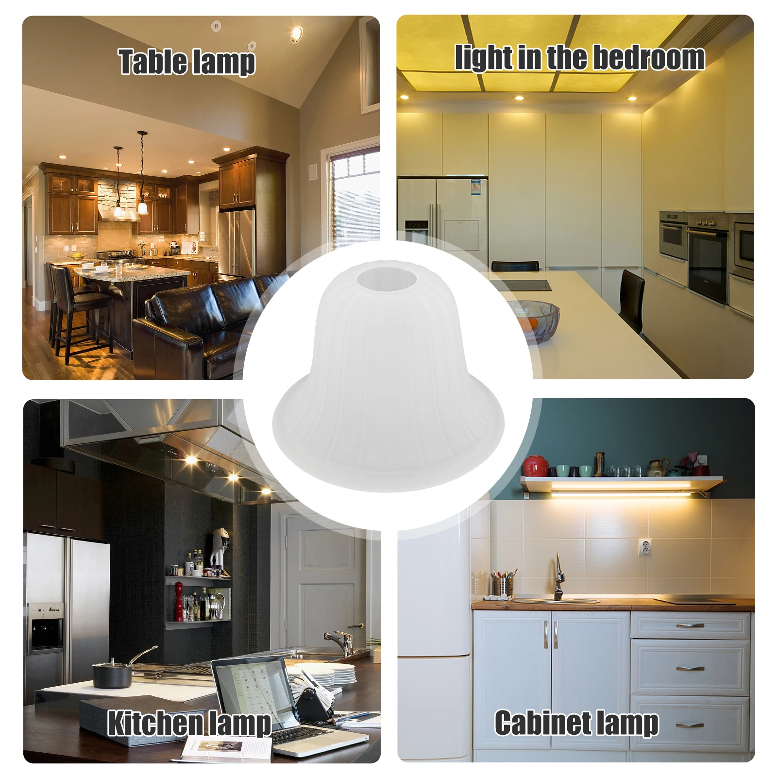 

Frosted Glass Lamp Shade Stylish Decorative Lamp Cover for Home Lighting Living Room Bedroom Dining Study Bar Cafe