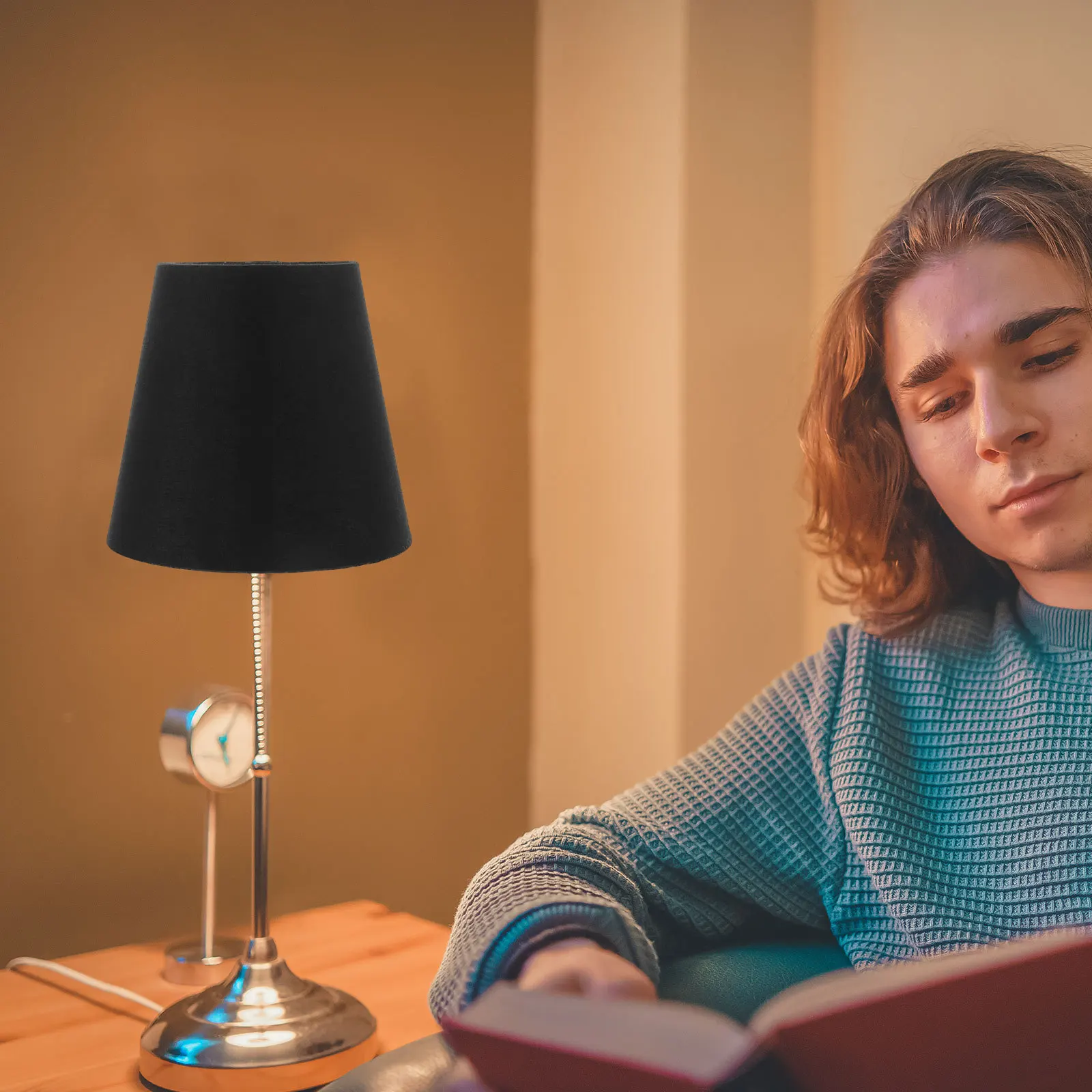 

Bedside Lamp Shade Fabric Table Lamp Cover Soft Light Decorative For Home Hotel Bedroom Floor Desk Lighting