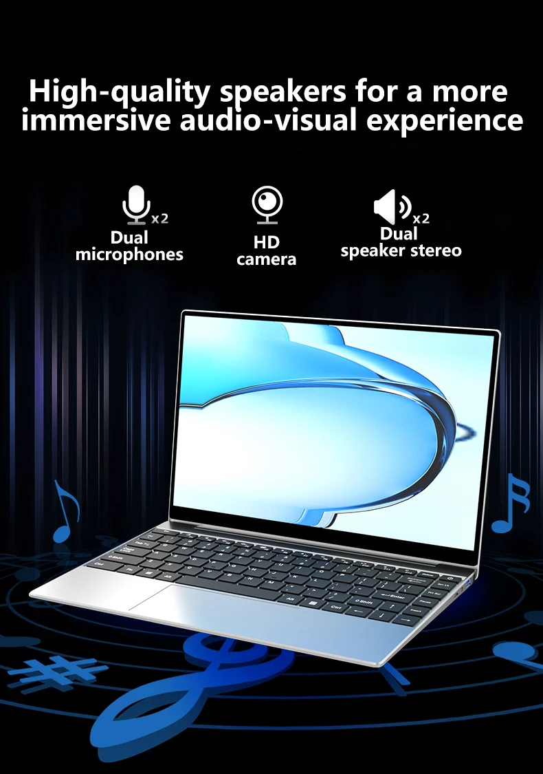 LENO Ultra Slim 14.1" Laptop Intel Core i7 8650U 32GB 2TB Windows 11 Pro Gaming Computer PC Gamer office Notebook 1920*1080 HD