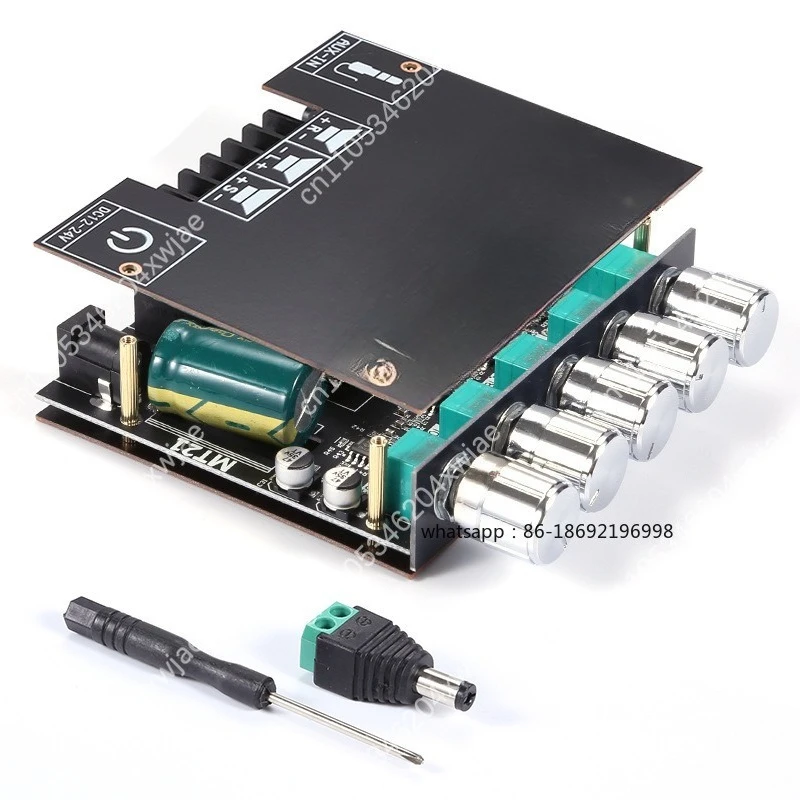 

ZK-MT21 Модуль усилителя Bluetooth 2.1 50 Втx2 + 100 Вт Выходное регулирование высоких частот басов