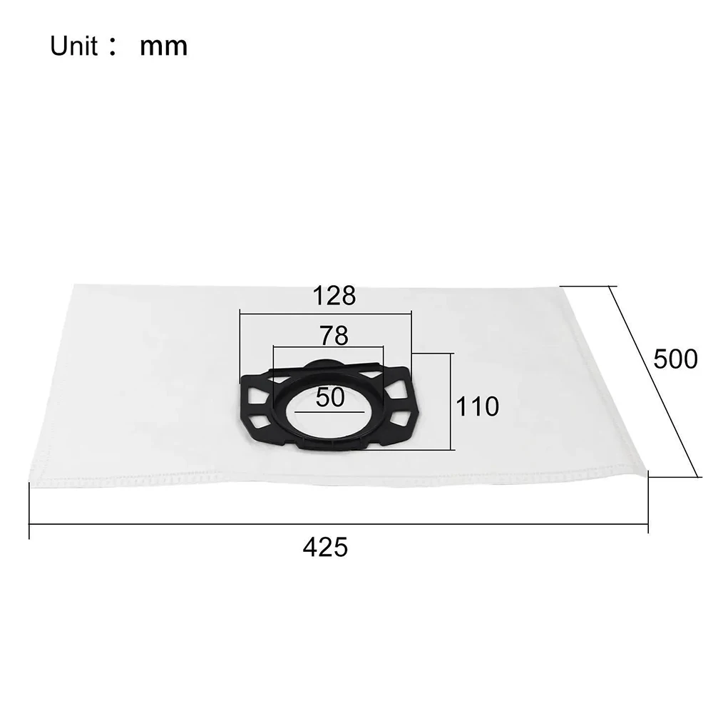 Karcher 전용 HEPA 필터 먼지 봉투, 부품 번호 2.863-006.0 교체 부품, MV4 MV5 MV6 WD4 WD5 WD6 WD4000 ~ WD5999