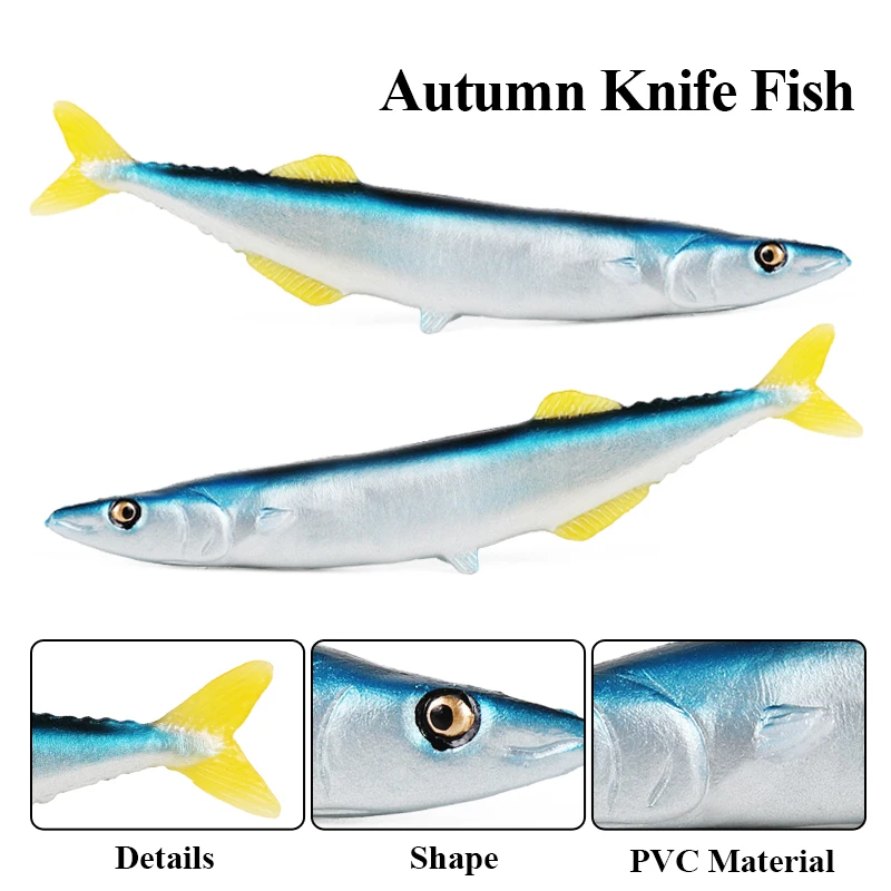 Oenux Sealife Tiere Actionfiguren Ozean Fisch Lachs Thunfisch Modell Figuren Mini PVC Schule Projekt Kid Collection Bildung Spielzeug – Detail 5