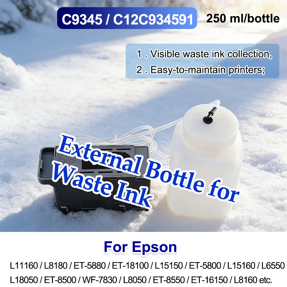 

C9345 External Waste Ink Bottle Ink with Conversion Easy Maintenance For Epson L8180 ET-5800 L18050 ET-8500 L8050 L11160 L8160