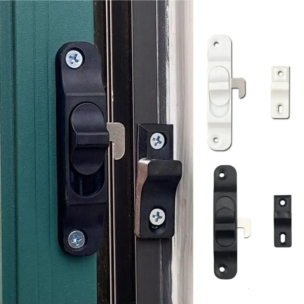 Aluminium Alloy Sliding Pull Door Lock Push-Pull Hardware Window Hook Lock Multifunctional Anti Theft Door lock buckle Window