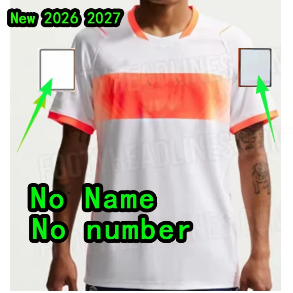 2026 Nederlandse tenue Aangepaste numerieke letters Nieuw ok26 tenue shirt Nederland