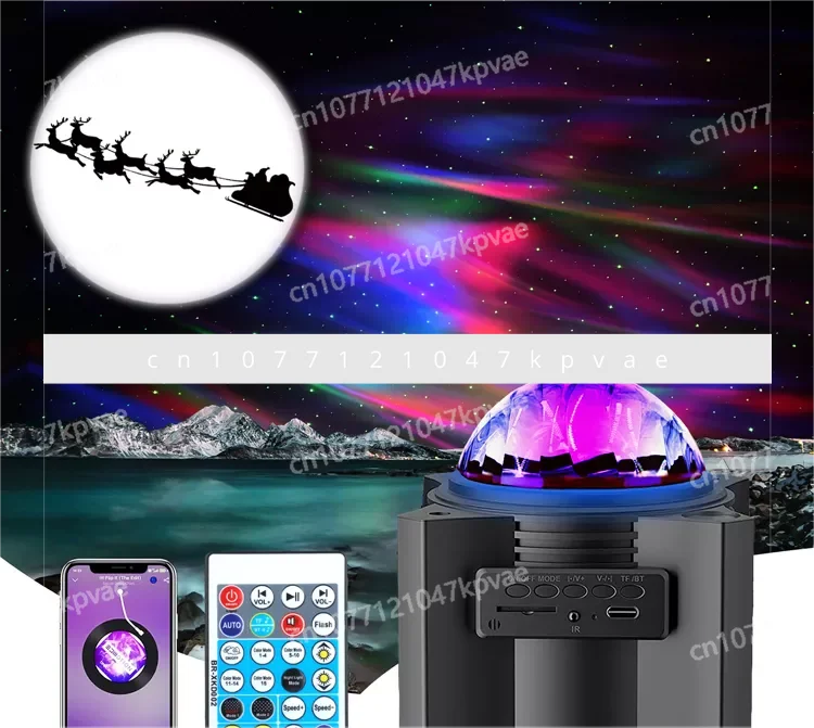 USB Starry Sky Projector Bedroom Atmosphere Light LED Aurora Starry Sky Projector Aurora