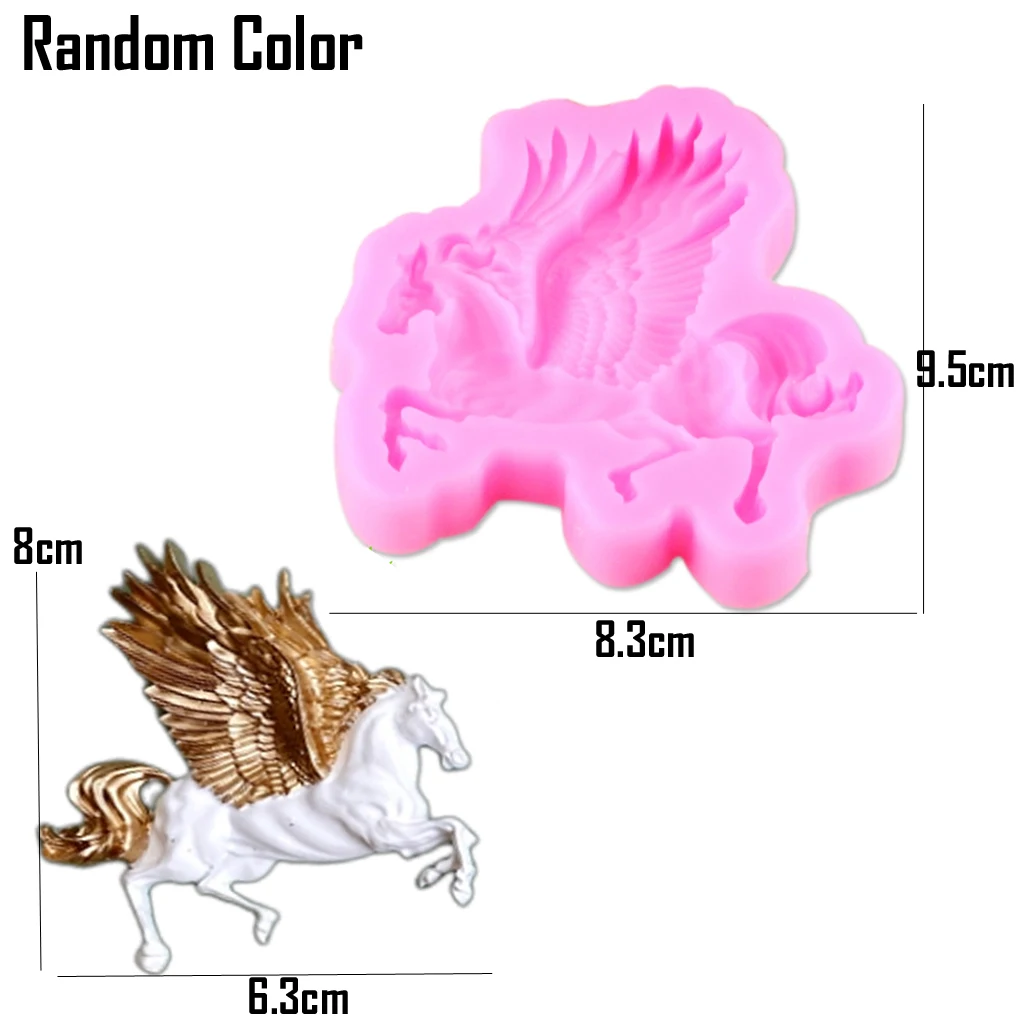 Kinds Of Horse Sugar Silicone Mold DIY Cake Decoration Trojan Chocolate Mould Homemade Aromatherapy Plaster Resin CandyForm M649