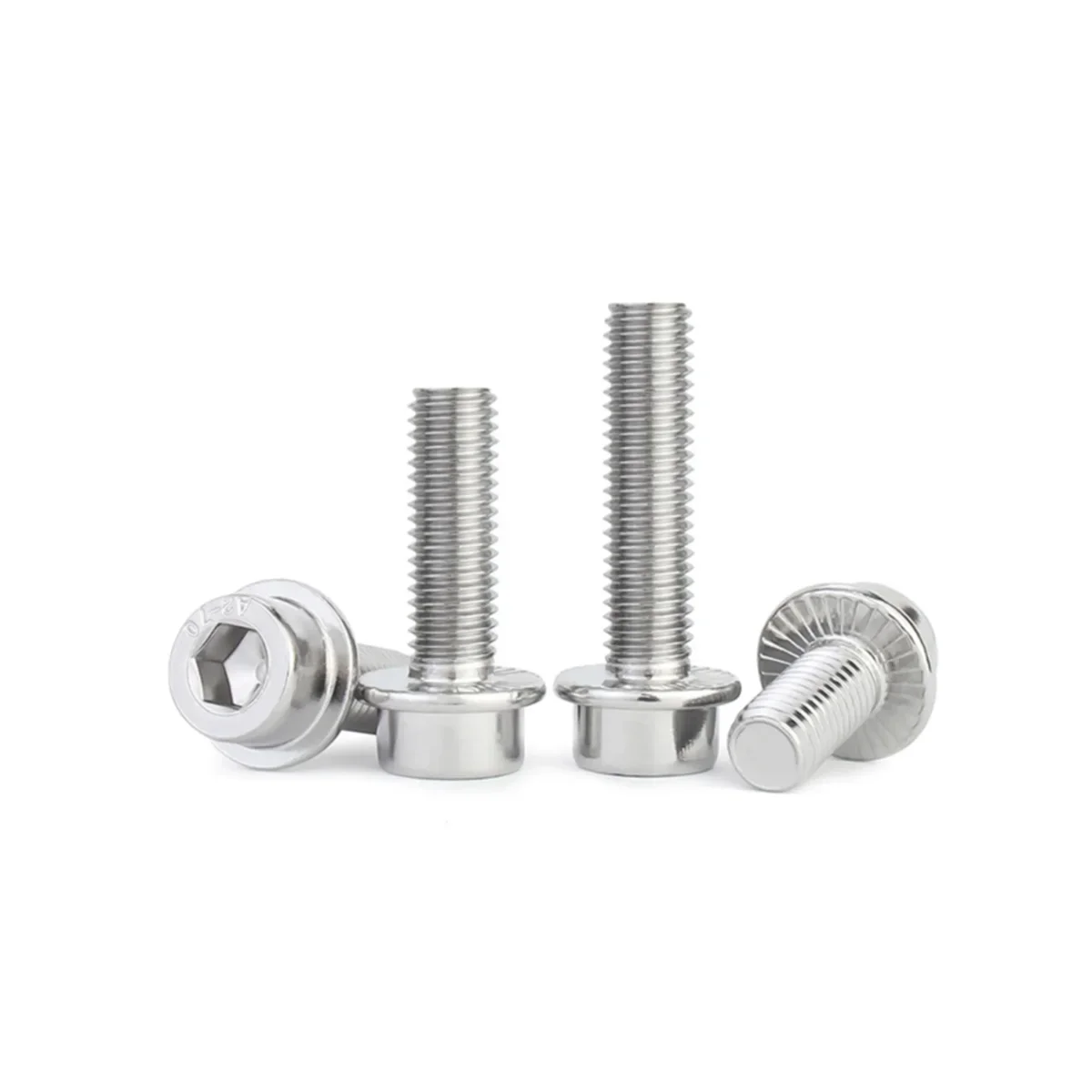 

304 Stainless Steel Cylindrical Head Flange Internal Hexagonal Screw / Bolt M5M6M8M10M12