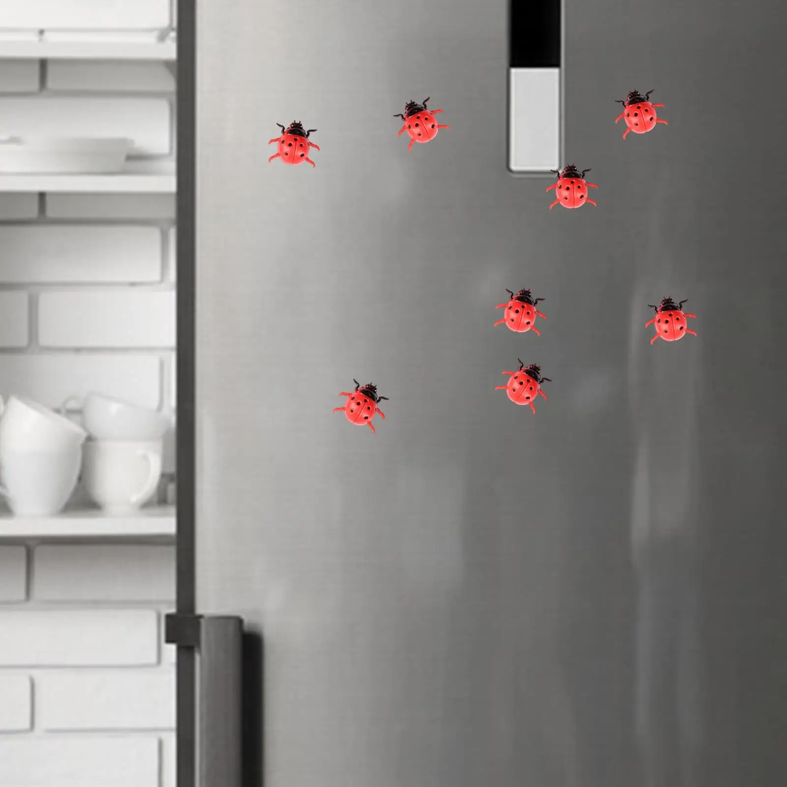 10 Pieces Ladybug Refrigerator Magnets for Message Boards Kitchen Whiteboard
