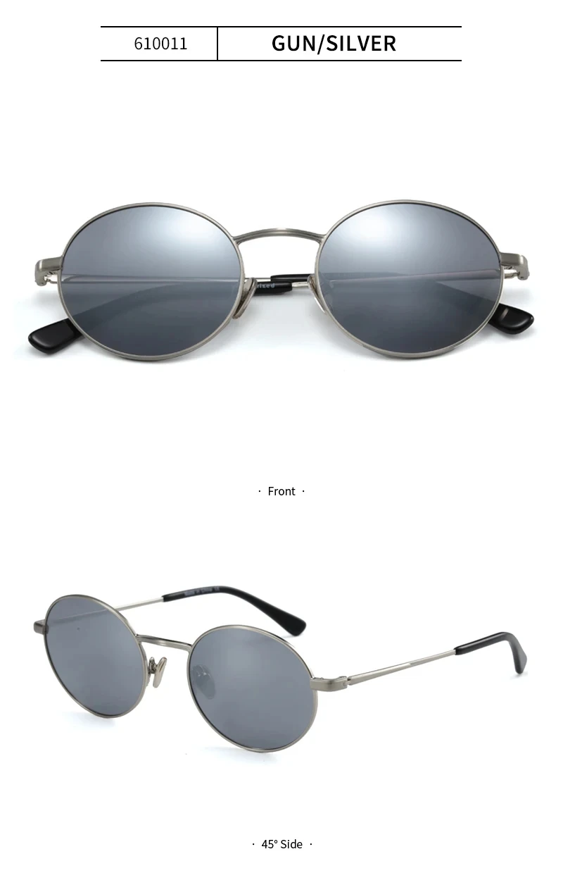 ZENOTTIC Runde polarisierte Sonnenbrille für Herren, Metallrahmen, UV400, Herren-Sonnenbrille, urbaner Stil, Allwetterschutz – Detail 8