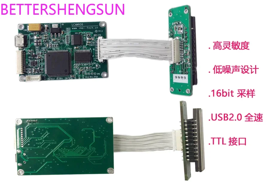 

LCAMV06-TCD1304 linear CCD module module, spectrum acquisition and analysis, high sensitivity