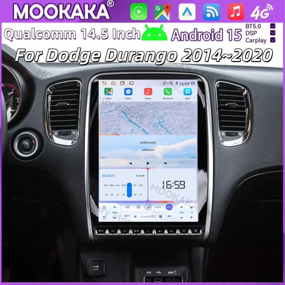 

Автомагнитола Android Auto для Dodge Durango 2014-2020: GPS-мультимедийный плеер, интеллектуальная навигация, автомобильный стереоприемник, IPS-головное устройство