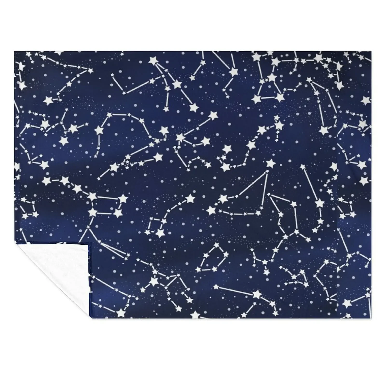 

Vintage 1950s Inspired Outer Space Constellation Star Map Throw Blanket Polar Soft Plush Plaid Soft Baby Blankets