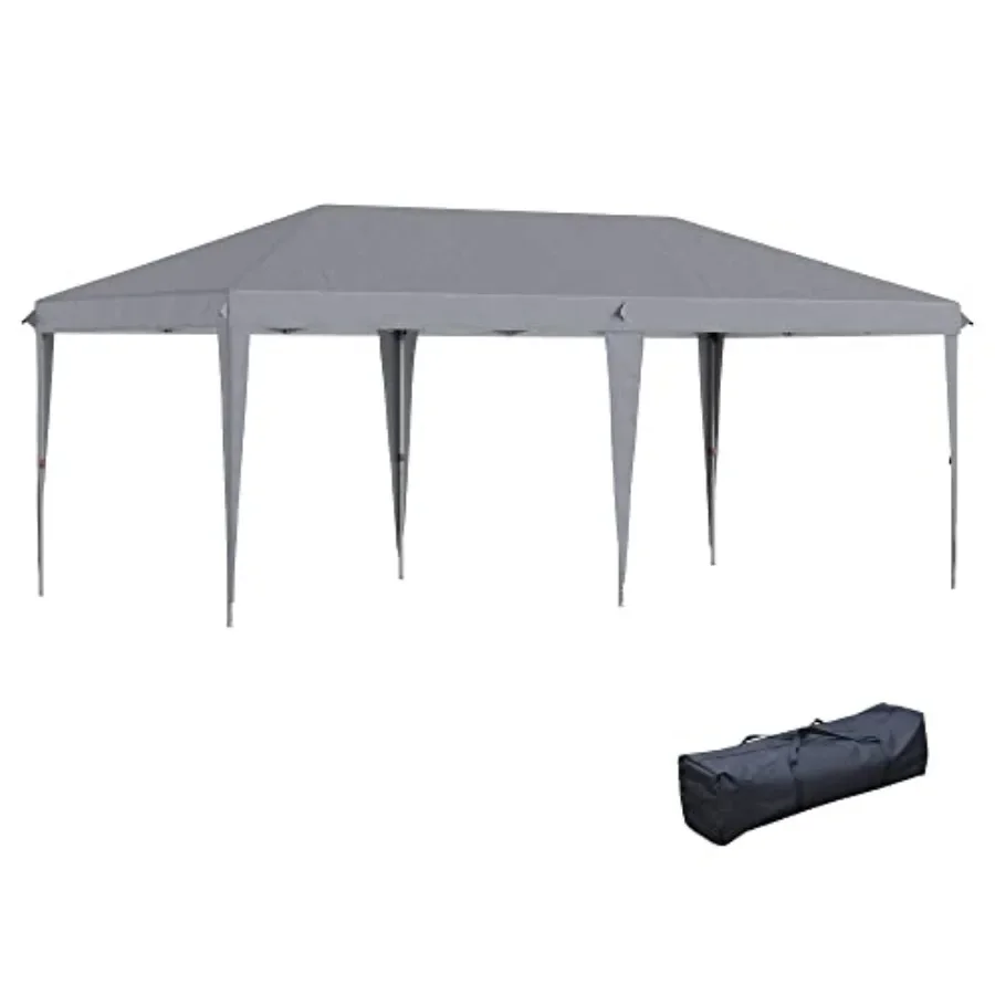 10' x 20' Pop Up  Tent Upgraded Heavy Duty Tents for Parties Outdoor  Gazebo Sun Shade Shelter with Carry Bag for Catering Even