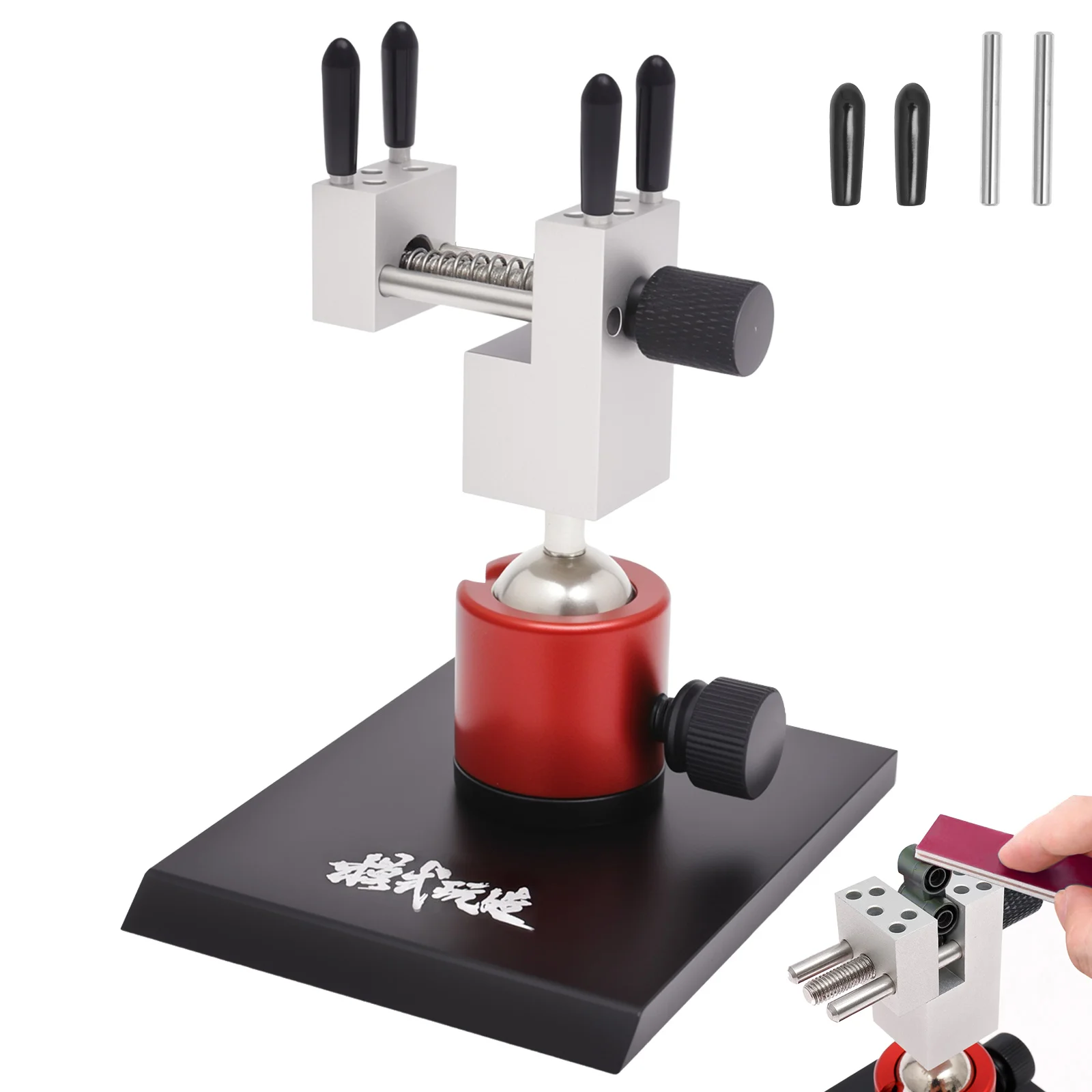 High Precision Split Bench Vise Small Bench Vice Table Top Clamp Adjustable 360° Rotatable for Model Making Hobby DIY Accessory