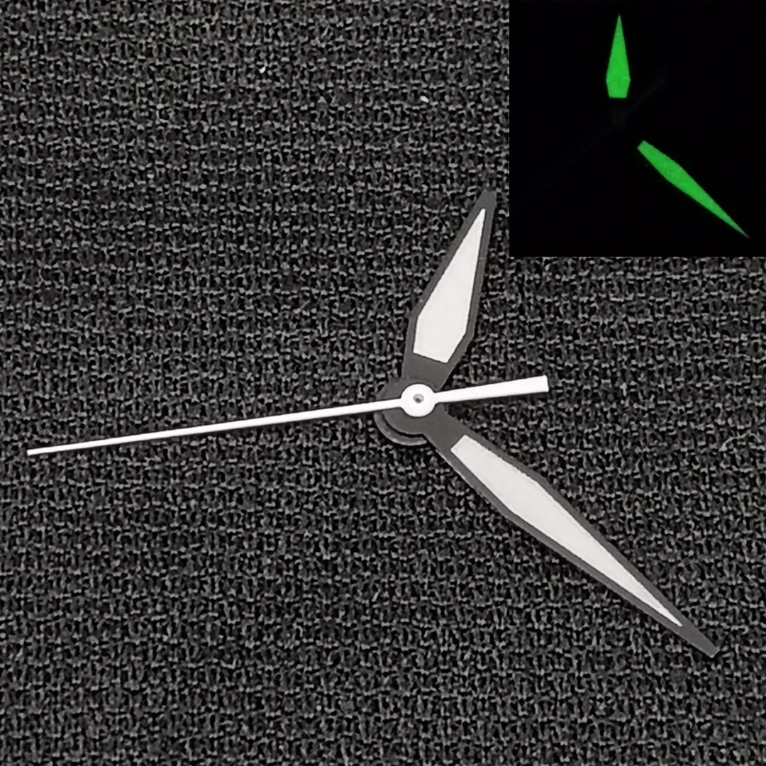 Watch Hands Blake White Pointer Green Luminous Needle Watch Accessories for 2824 and 2813 Movements