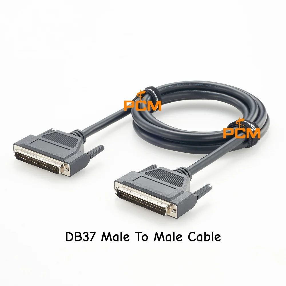DB37 Male to Male Shielded Cable D Sub Cable Industrial Data Acquisition I/O Cable Compatible with Advantech PCL-10137