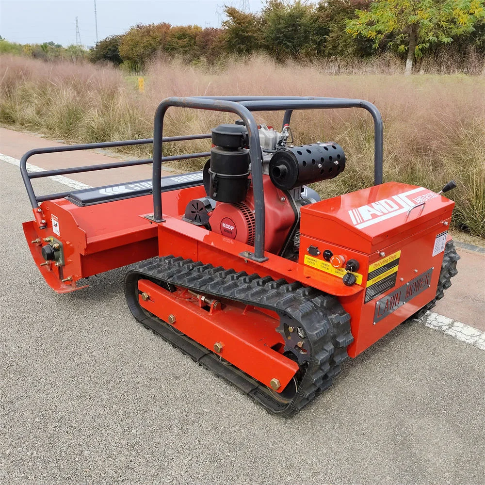 The Most Popular Flail-Type Intelligent Remote-Controlled Tracked Diesel Lawnmower with a Mowing Efficiency of 4000㎡/hCustomize