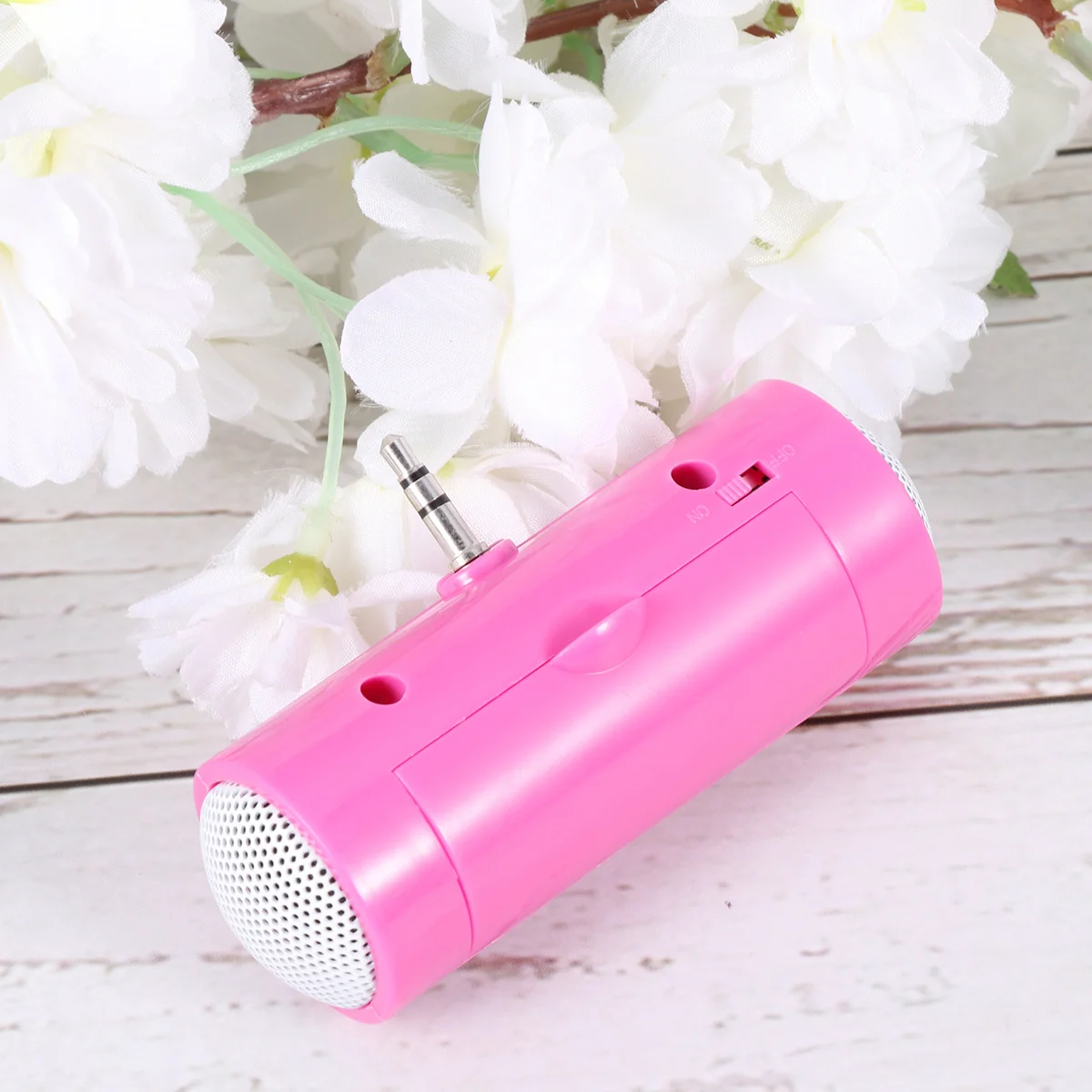 

Mini Portable 3.5Mm Audio Jack Lightweight Stereo Sound Phone Tablet Mp3 Pink No Required Mini Speaker For Tablet