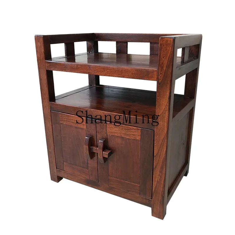 

CL tea storage tea solid wood dining side simple living room fish tank bottom table bedside table