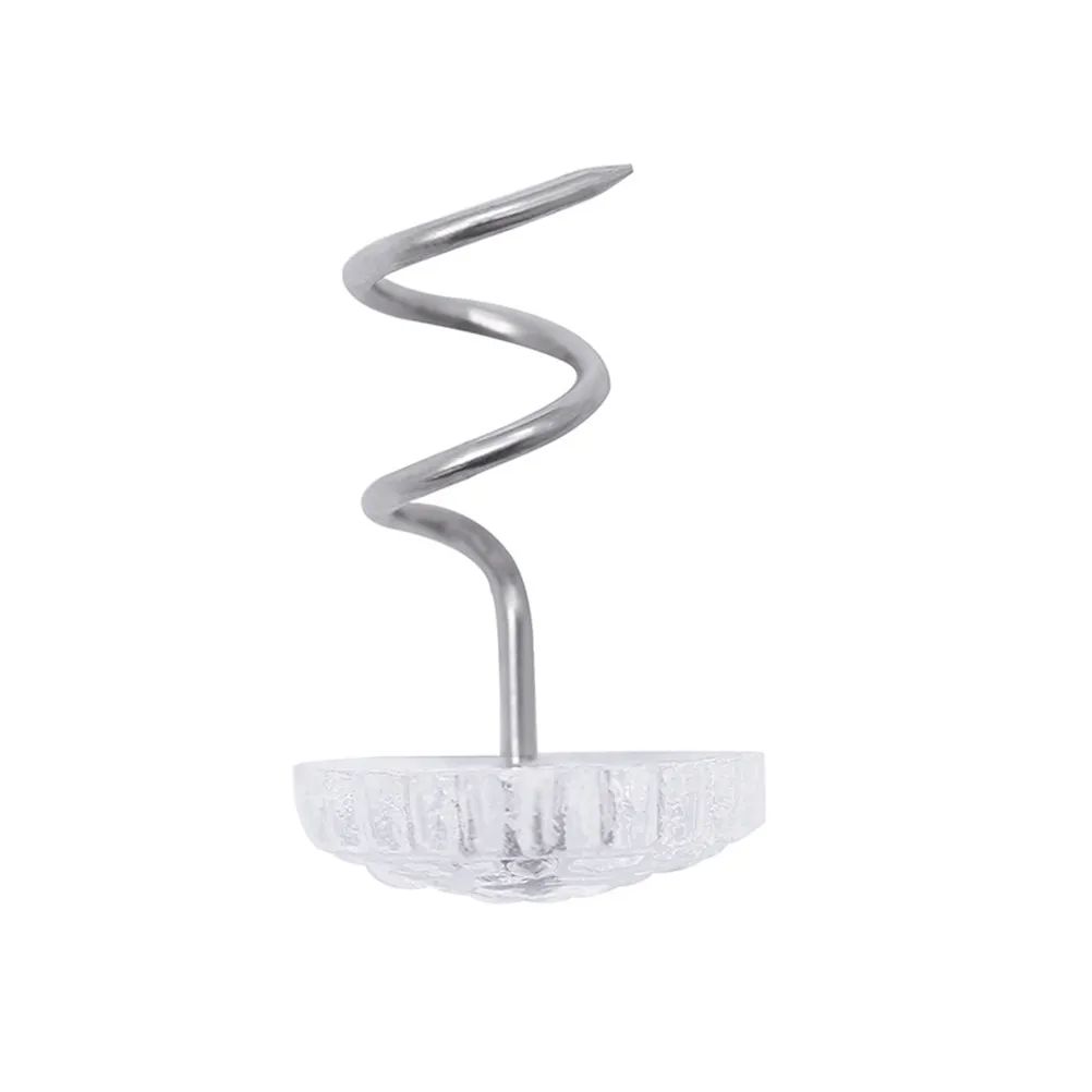120Pcs Spiral Head Pins Transparent ABS Plastic Stainless Steel Twisted Nails for Bedding Upholstery Bedskirts Home Decoration