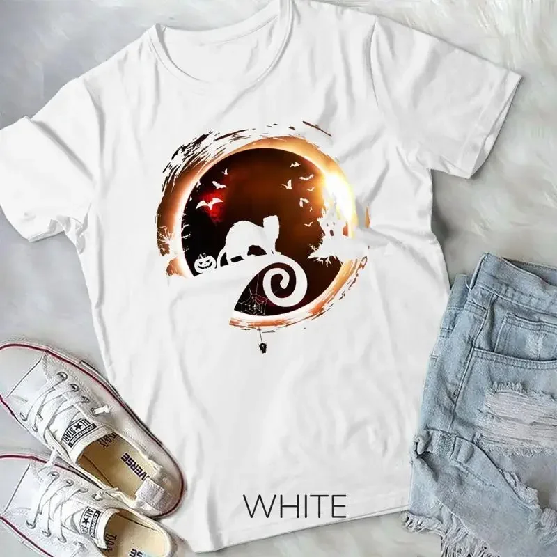 Ferret Halloween Costume Moon Silhouette Creepy Horror T Shirt Unisex T shirt