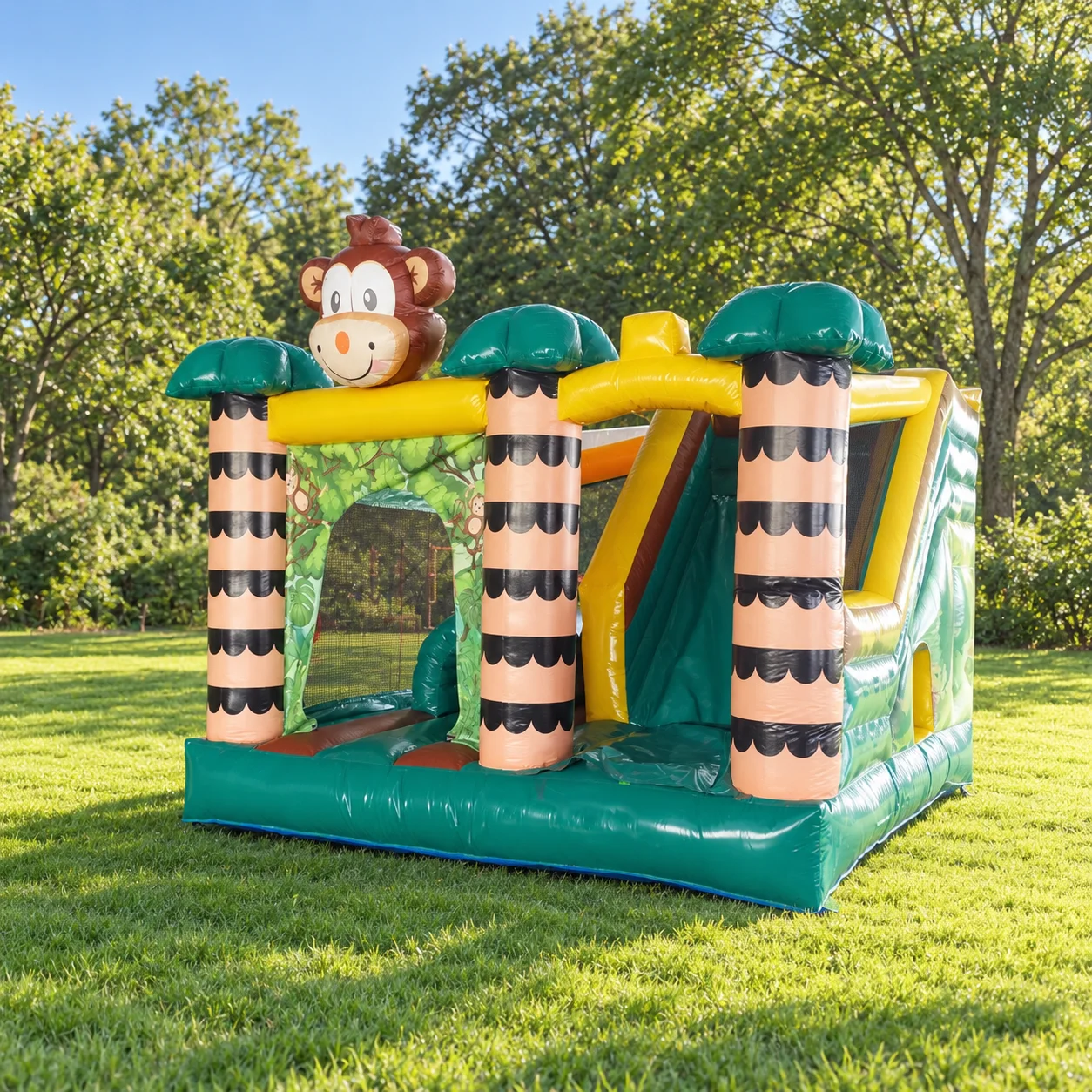 Moon Bounce Inflatable Slide Bouncy Bouncer, Factory Price