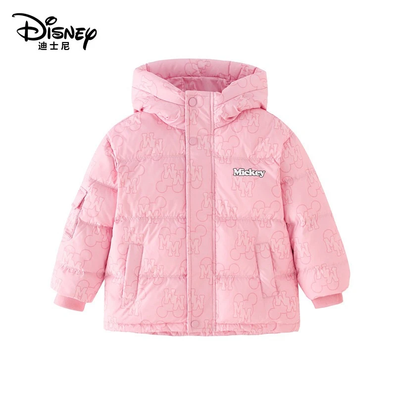 

Disney Kids 90% White Duck Down Jacket, New National Standard Printed Hooded Winter Coat