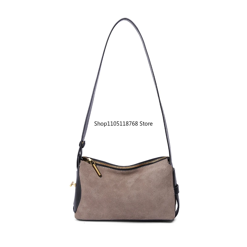 

Осень-зима женская мини-замшевая сумка через плечо из воловьей кожи Роскошная дизайнерская замшевая сумка через плечо для поездок на работу