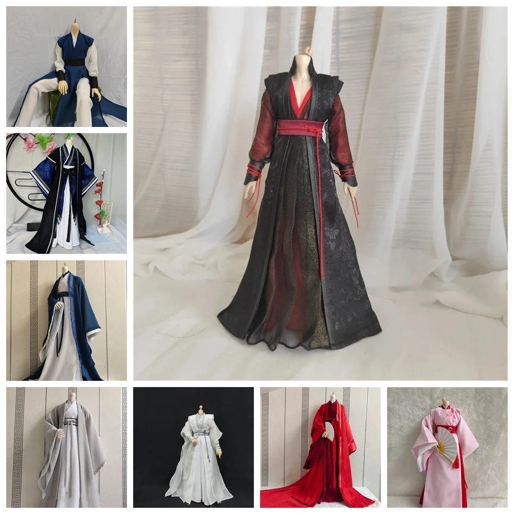 1/6 maschio cinese antico interno vestito intimo Hanfu vestiti tradizione Hanfu Anime Costume per 12 pollici Action Figure Model Toy