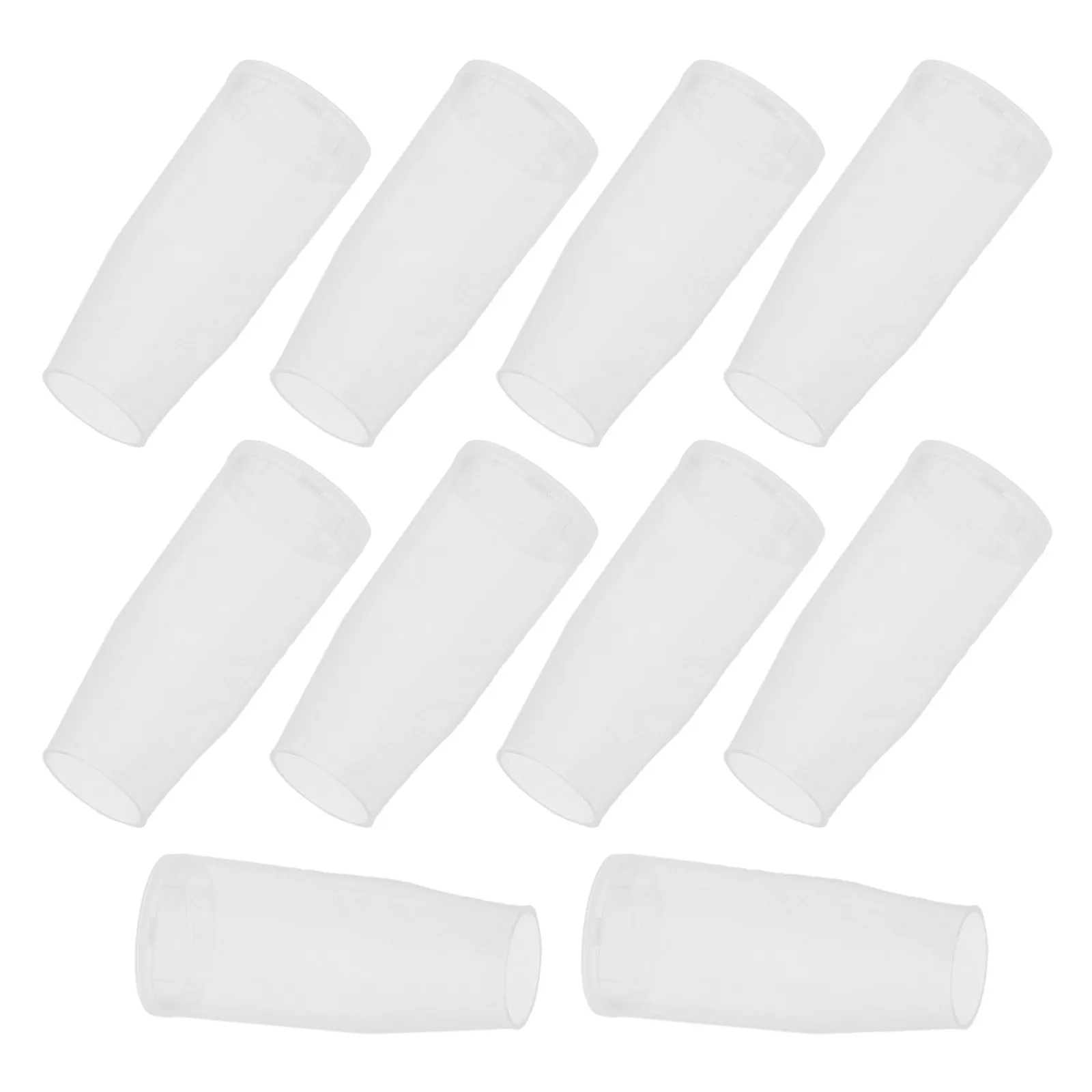 10Pcs Makeup Brush Covers Sleeve Transparent Dustproof Brush Cap Protector Guard for Travel Storage Makeup Protectors