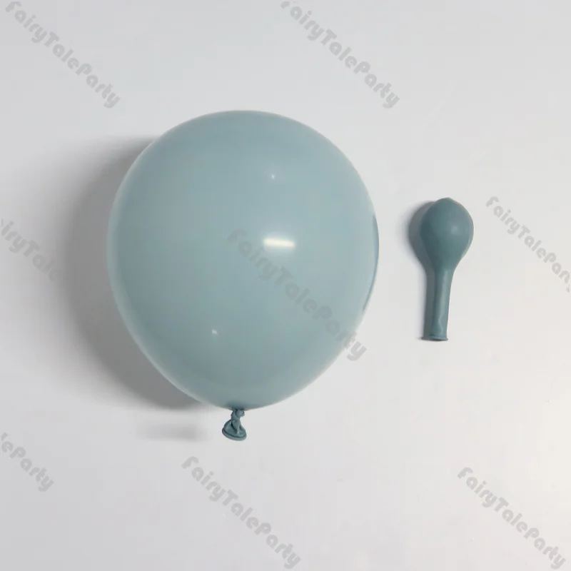 5/10/12inch Dusty Blue and Beige Balloons Set Doubled Latex Balloon Gift Baby Shower Birthday Wedding Bridal Shower Supplies