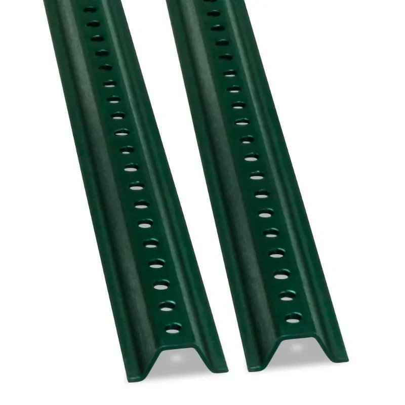 

K-153-8M-2 U-Channel Sign Post, Medium Weight 8' Tall Baked Enamel Steel Post - Pack of 2