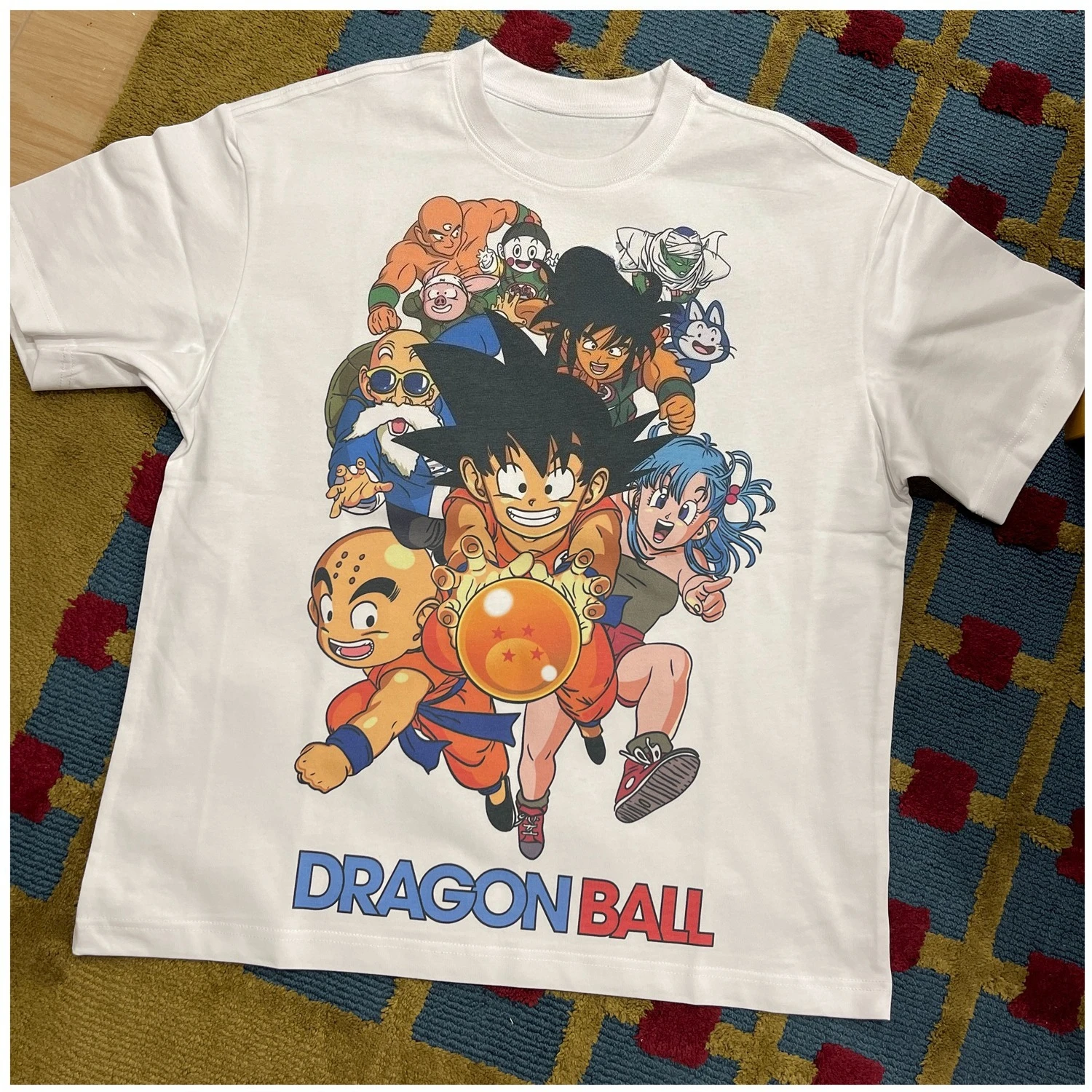2025 Zomerlocomotief Dragon Ball Super Saiyan Retro Print Japans los T-shirt met korte mouwen voor heren en dames