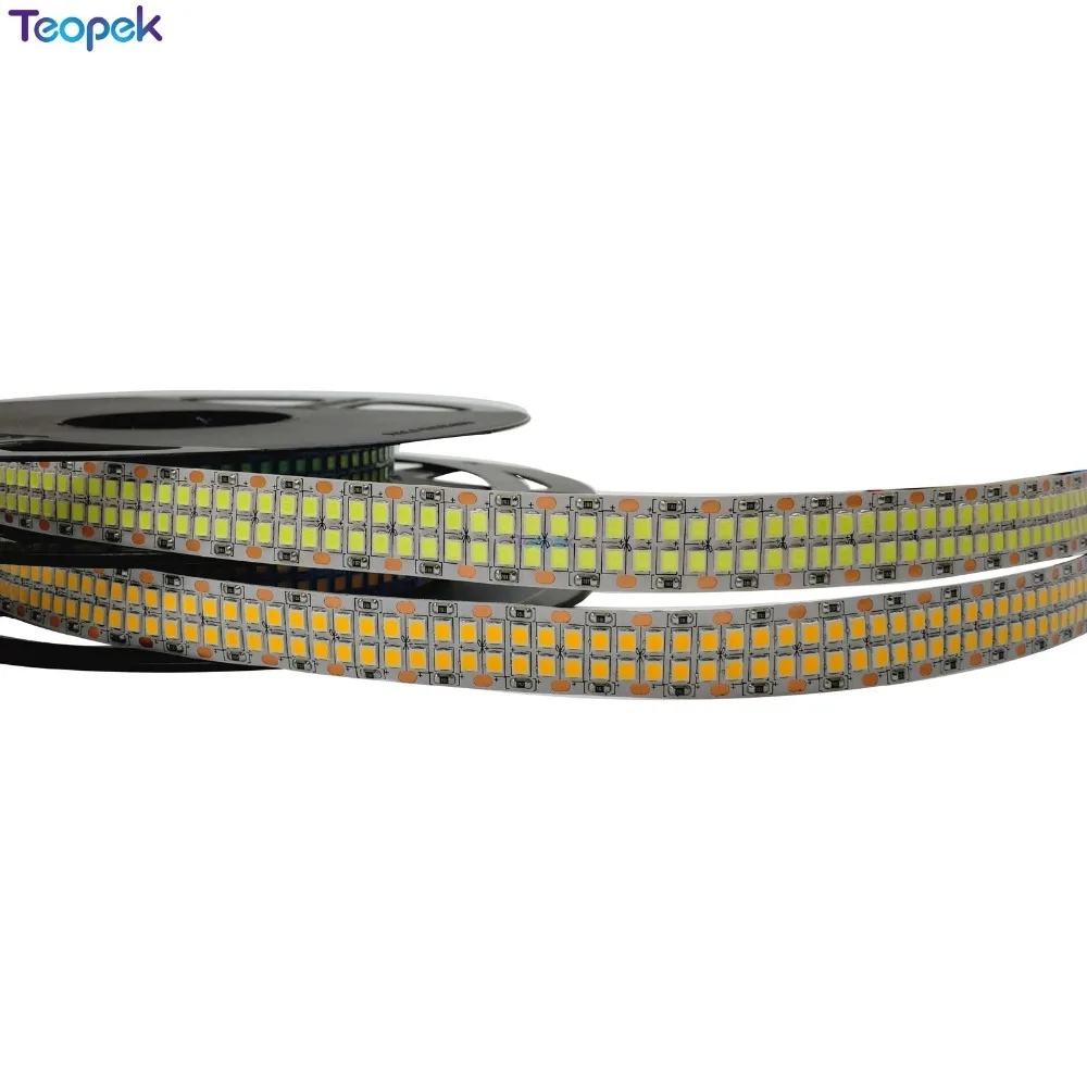 

5m 2835 SMD 480 LED/m LED Strip, 12V/24V Flexible Double Row LED tape , White/Warm White Super Bright IP20 /IP67 Waterproof