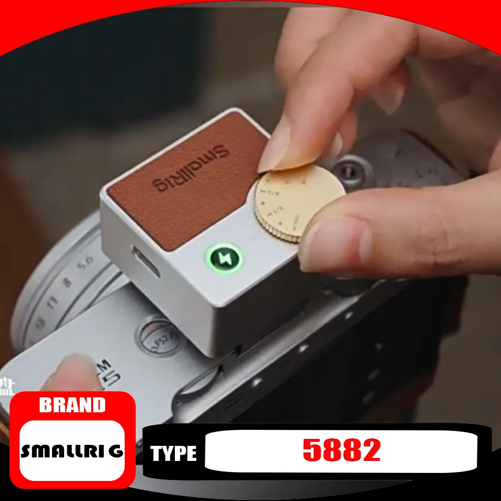 

SmallRig RS-R20 Retro Flash Mini for Ricoh GR FUJIFILM X100 / X-E for Nikon Z F for Sony A7C Series Video on-camera Flash 5882