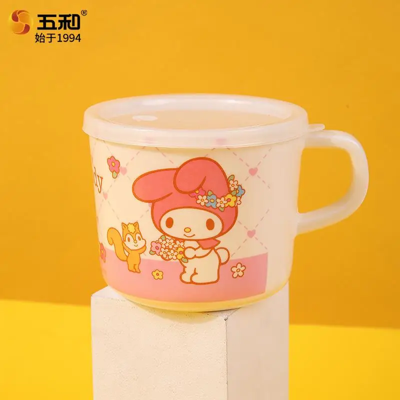 

Sanrio Children cartoon water cup Kuromi Anime Kawaii nice cute household throw-resistant food grade child cup water cup