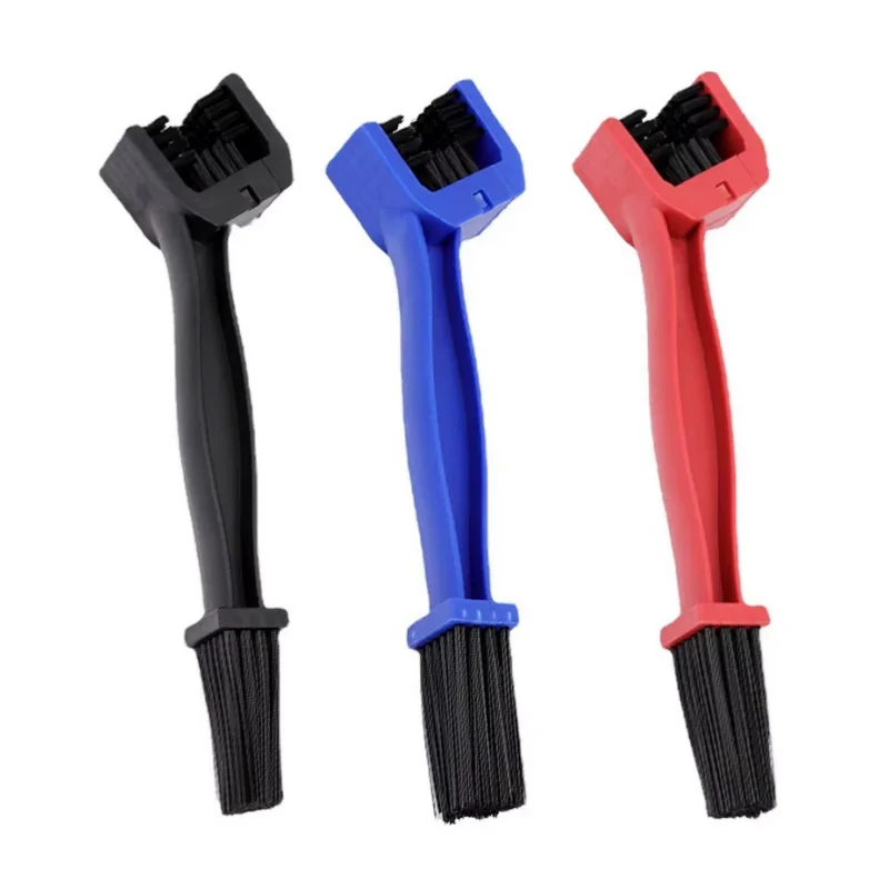 Motorcycle Mountain Bike Bicycle Scooter Double-end Chain Cleaning Brush Cycle Chain Detailing Brush Motorbike Chain Clean Tool