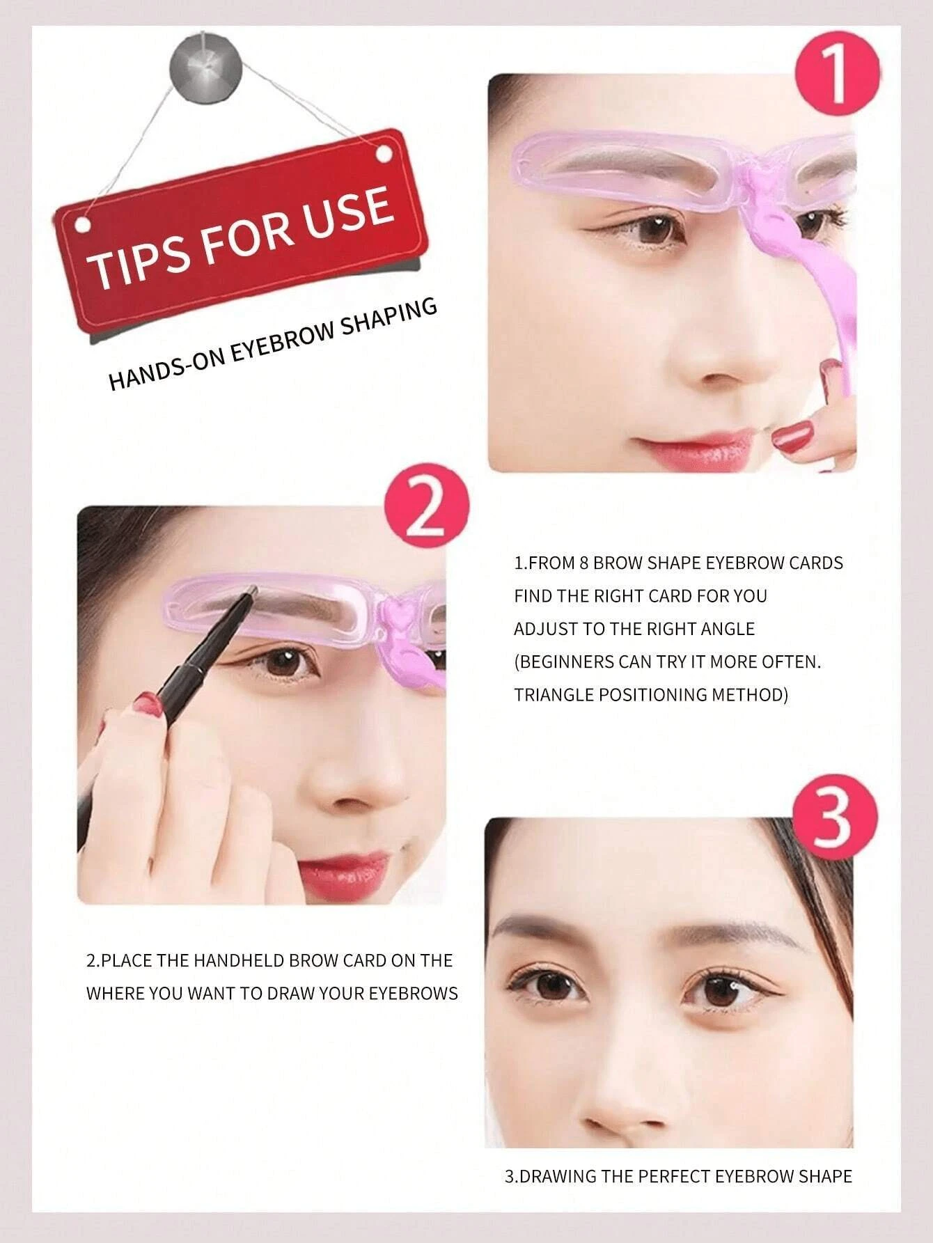 8 Buah Kit Stensil Alis Dapat - Beauty Makeup Kit ulasan dan harga