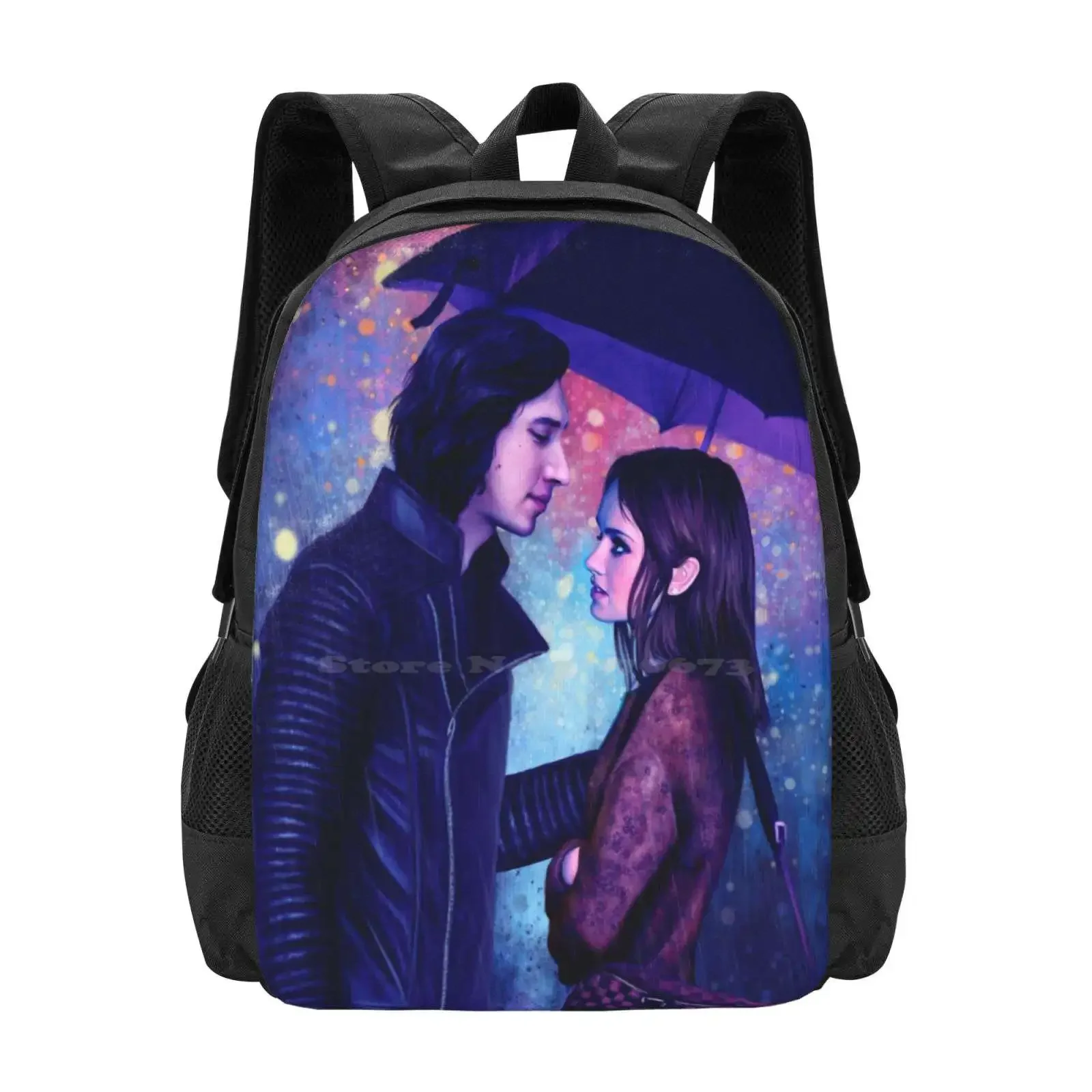 

Always Hot Sale Schoolbag Backpack Fashion Bags Reylo Romance Love Rainning Umbrella