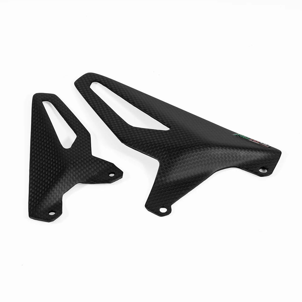 Carbon Fiber Rearset Foot Peg Mount Heel Guard Cowling For Ducati Streetfighter V2 2022